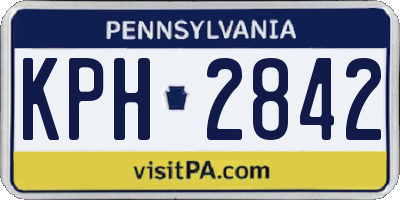 PA license plate KPH2842
