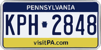 PA license plate KPH2848