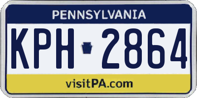 PA license plate KPH2864