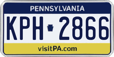PA license plate KPH2866