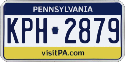 PA license plate KPH2879