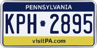 PA license plate KPH2895