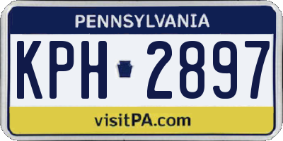 PA license plate KPH2897