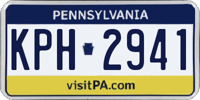PA license plate KPH2941