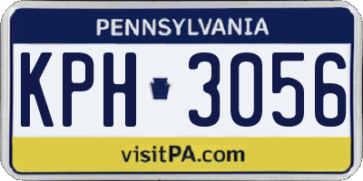 PA license plate KPH3056