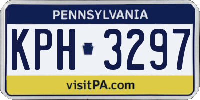 PA license plate KPH3297