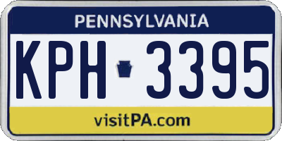 PA license plate KPH3395