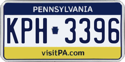 PA license plate KPH3396