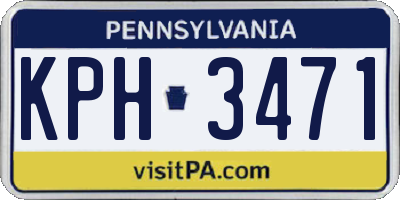 PA license plate KPH3471