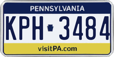 PA license plate KPH3484