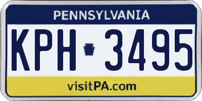 PA license plate KPH3495