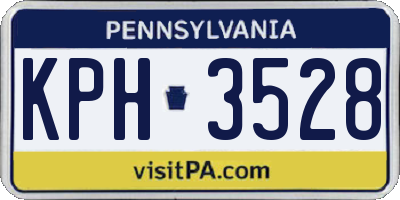 PA license plate KPH3528