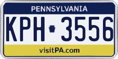 PA license plate KPH3556