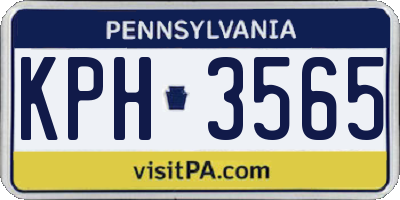 PA license plate KPH3565
