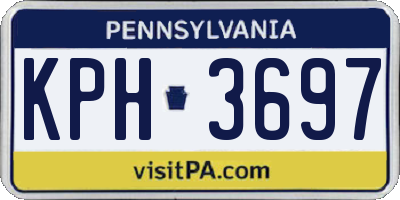 PA license plate KPH3697