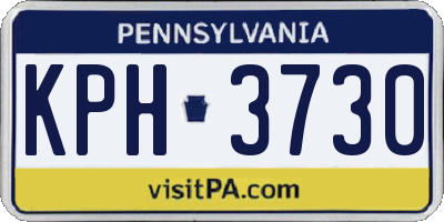PA license plate KPH3730
