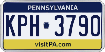 PA license plate KPH3790