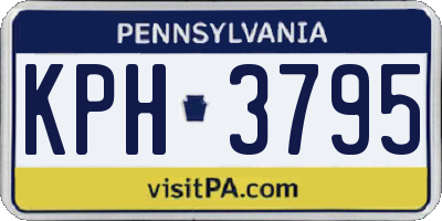 PA license plate KPH3795