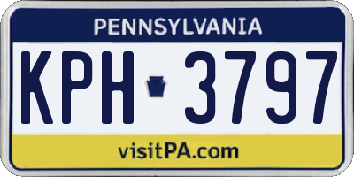 PA license plate KPH3797