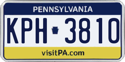PA license plate KPH3810