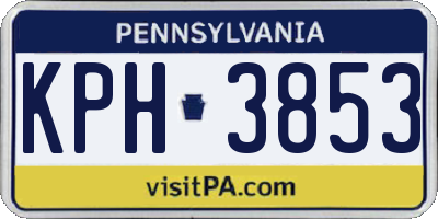 PA license plate KPH3853