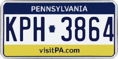 PA license plate KPH3864