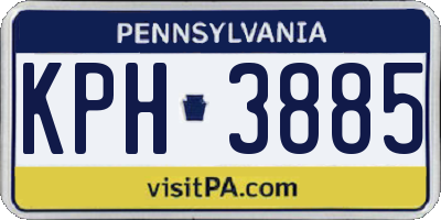 PA license plate KPH3885