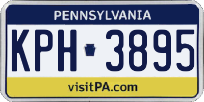 PA license plate KPH3895