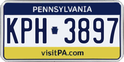 PA license plate KPH3897