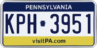 PA license plate KPH3951