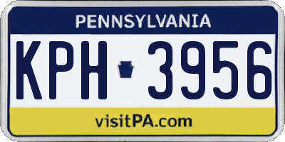 PA license plate KPH3956