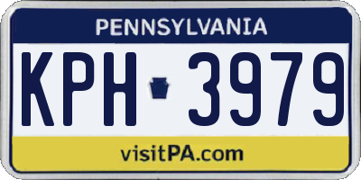 PA license plate KPH3979