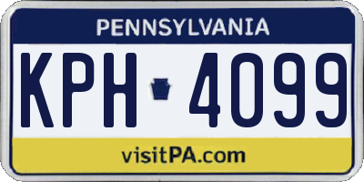 PA license plate KPH4099
