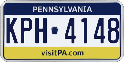 PA license plate KPH4148