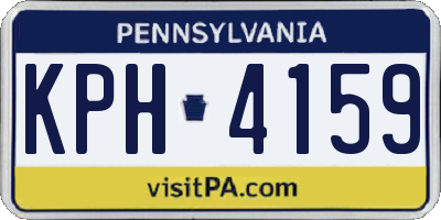 PA license plate KPH4159