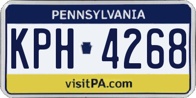 PA license plate KPH4268