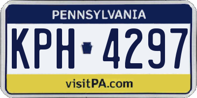 PA license plate KPH4297