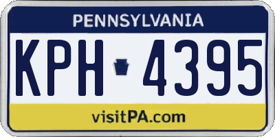 PA license plate KPH4395