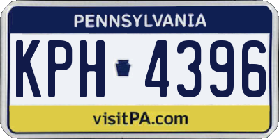 PA license plate KPH4396