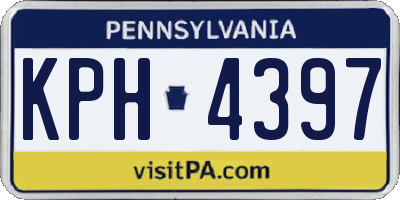 PA license plate KPH4397