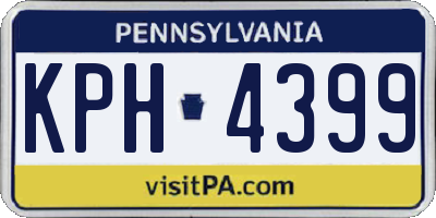 PA license plate KPH4399