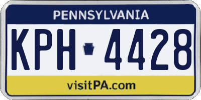 PA license plate KPH4428