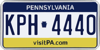 PA license plate KPH4440