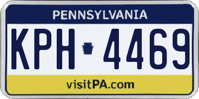 PA license plate KPH4469