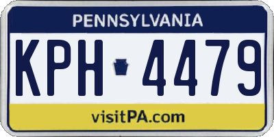 PA license plate KPH4479