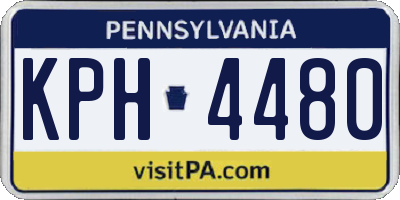 PA license plate KPH4480