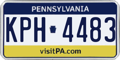 PA license plate KPH4483