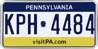 PA license plate KPH4484