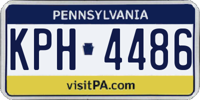 PA license plate KPH4486
