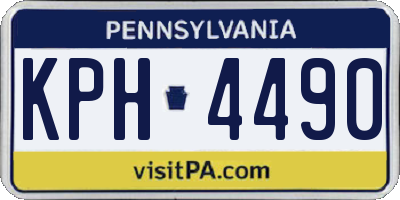 PA license plate KPH4490